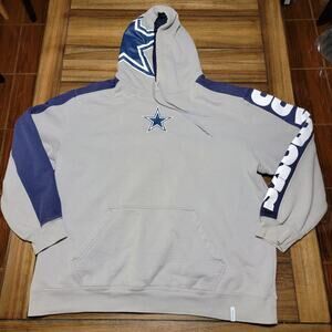 Reebok NFL Team Apparel Dallas Cowboys LS Pull-Over Hoodie - Size XL
